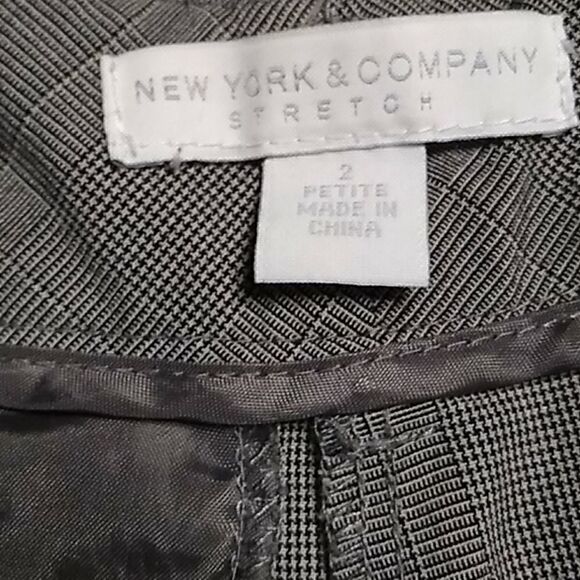 New York & Company Stretch pants gray color size 2 - Picture 7 of 8